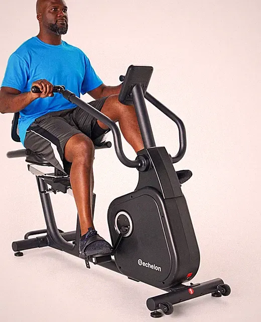 16 Motorized Resistance Recumbent Bike with LCD, Heart Rate & 21 Programs