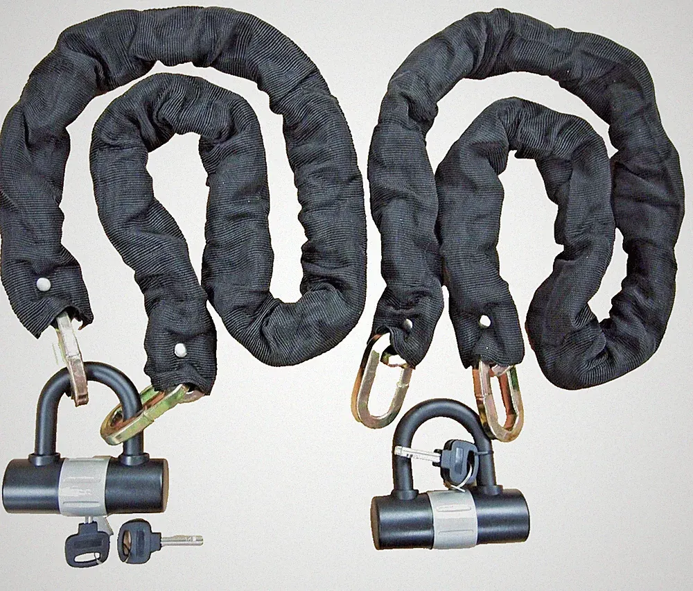 2-Pack Heavy Duty Security Chain Lock Set 48" Motorcycle Bike Anti-Theft