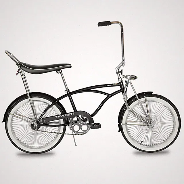 20" Lowrider Bike Banana Seat Cruiser Bicycle Coaster Brake 1 Speed Matte Black