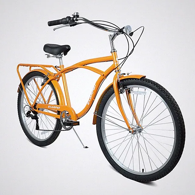 26"Beach Cruiser Bike 7 Speed Shifting System Cruiser Bike Steel Frame Men Women