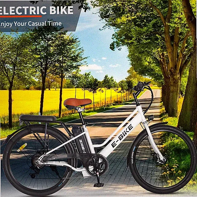 26'' Electric Mountain Bike Ebike 750W Peak Motor Bicycle 40Mile25mph 36V