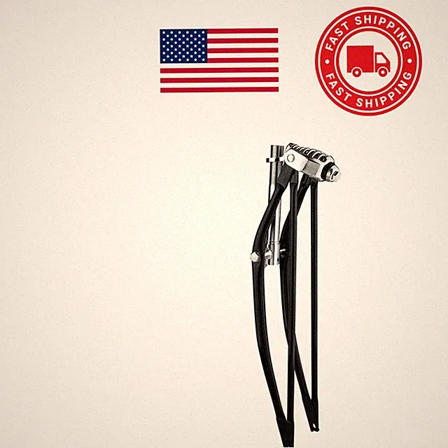 Battery Powered Suspension Fork 26 Inches Black Lightweight for Easy Handling