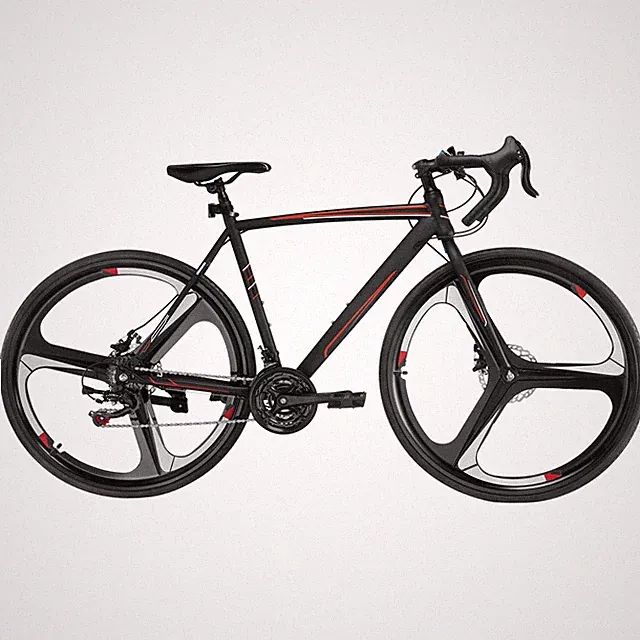 Drop Bar Commuter Bike 21-Speed 700C Wheels Steel Frame Disc Brake