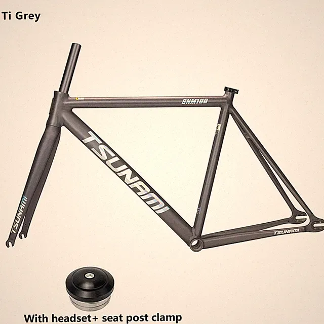 Fixed Gear Bike Frame Aluminum Alloy Bicycle Track Single Speed Frame with Fork