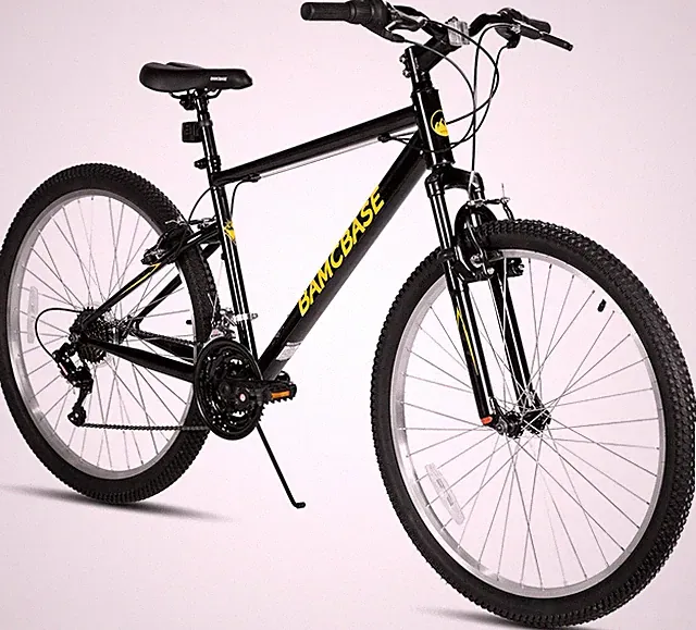 HILAND 26 27 Inch Mountain Bike, Mens Womens MTB with 18 Speeds, High-Tensile St