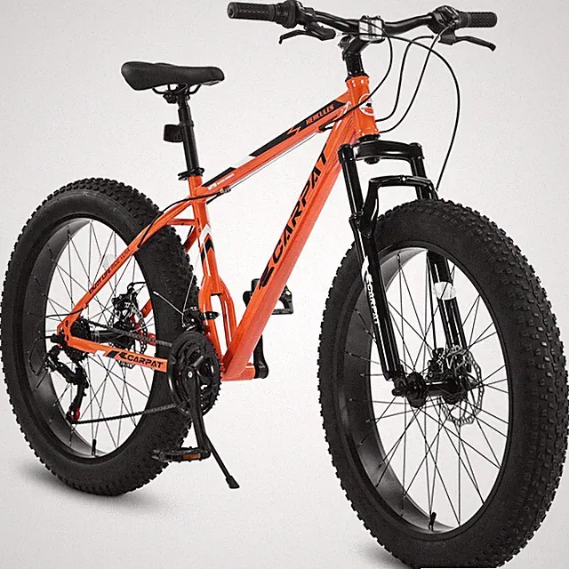 NEW 26" Fat Tire Mountain Bike Shimano 21-Speed Dual Disc Brake Front Suspension