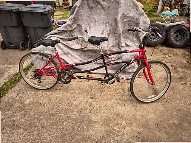 Northwoods Dual Drive Tandem 26in Red Black V-Brake Cruiser Bar 21 Speed