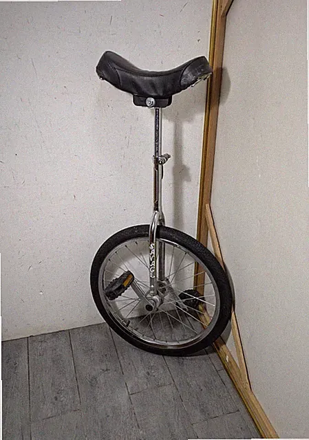 Rare Vintage Savage Chrome Unicycle