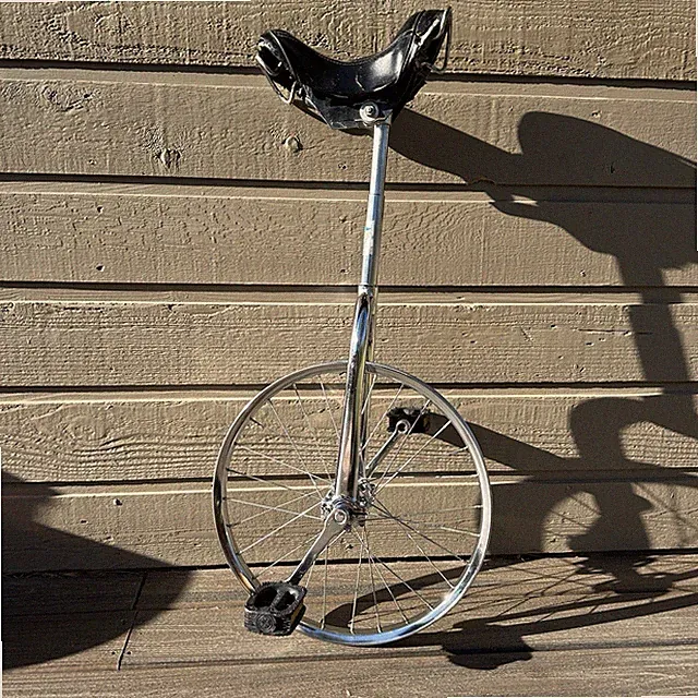 Vintage Cycle Pro Unicycle 20” Inch Chrome Original Old School 80’s